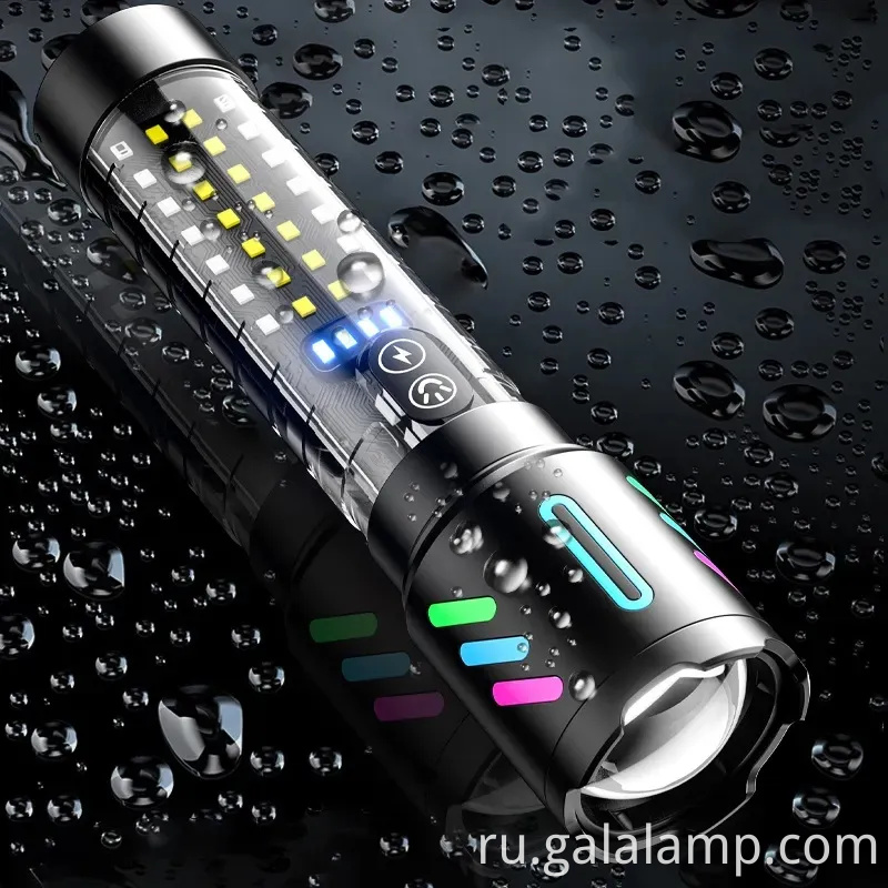 Высокий фонарик с белым лазерным флуоресцентным сплавом с мощным